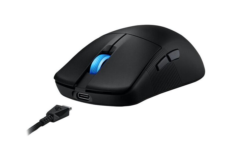 ASUS ROG Harpe Ace Mini - mus - USB, Bluetooth 5.1, 2.4 GHz - sort