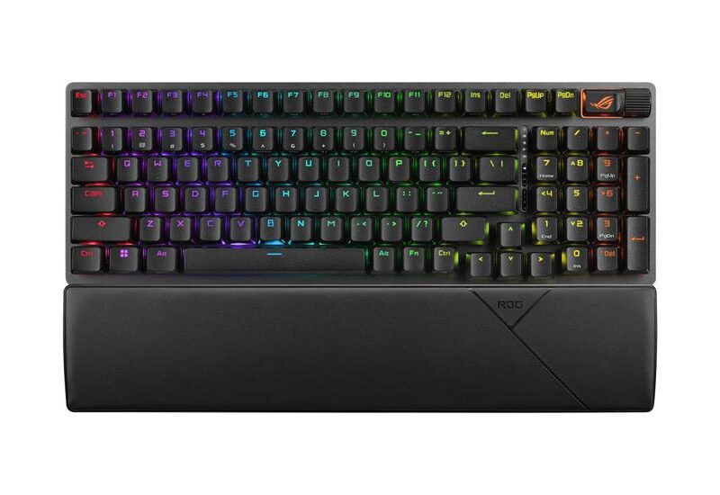 ASUS ROG Strix Scope II 96 - tastatur - 96 %, gaming, hot-swappable - QWERTZ - schweizisk - sort Indgangsudstyr