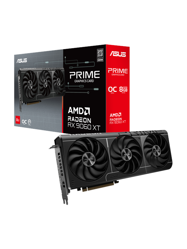 ASUS Radeon RX 9060 XT Prime OC - 8GB GDDR6 RAM - Grafikkort