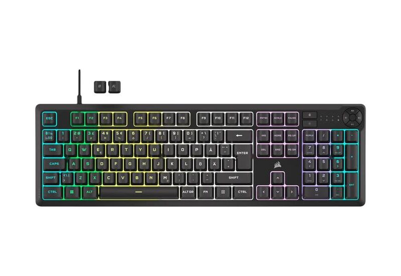 CORSAIR K55 CORE RGB - tastatur - gaming - QWERTY - Nordisk - sort Indgangsudstyr