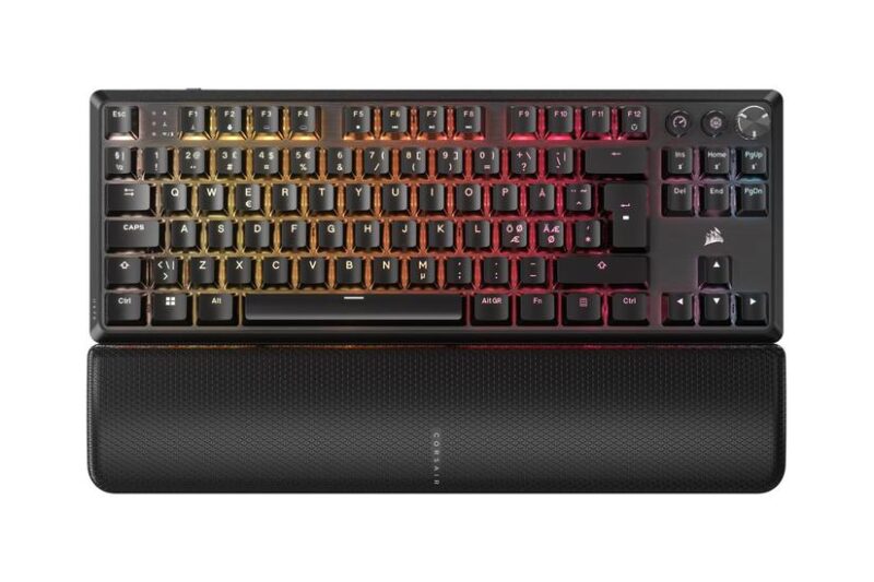 CORSAIR K70 CORE TKL WIRELESS RGB - tastatur TKL - QWERTY - Nordisk - sort Indgangsudstyr