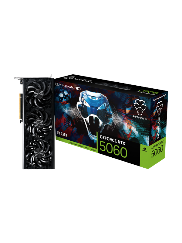 Gainward GeForce RTX 5060 Python III - 8GB GDDR7 RAM - Grafikkort