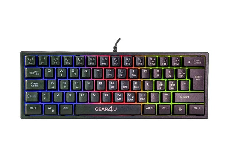Gear4U - tastatur - Nordisk - sort Indgangsudstyr
