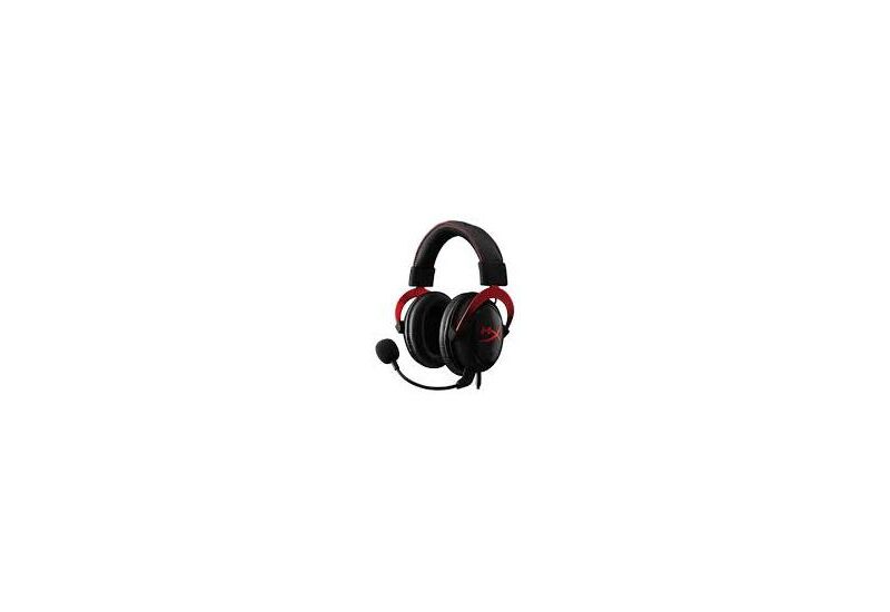 HyperX Cloud II Wireless Headset, 7.1 kanaler, fuld størrelse, 2,4 GHz, trådløs, sort, rød - Gaming