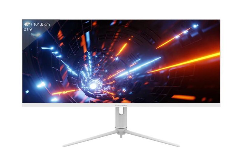 LC Power LC-M40-UWQHD-144 skærm - Kantbelyst LED - 40" - AMD FreeSync Premium - ADS-IPS - 4ms - UWQHD 3440x1440