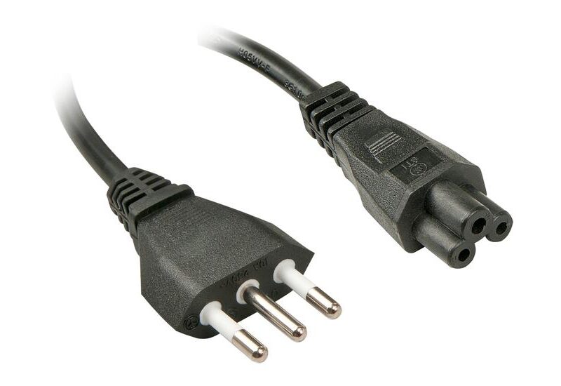 Lindy 2m, CEI23-16-VII - IEC 320 C5 Sort C5 forbinder