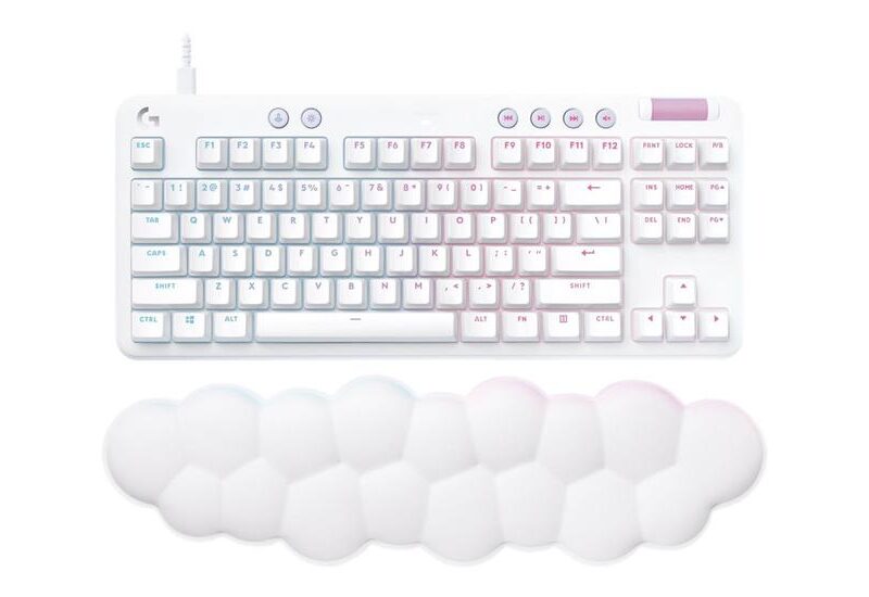 Logitech G G713 - tastatur - tenkeyless - QWERTY - US International - hvid Indgangsudstyr