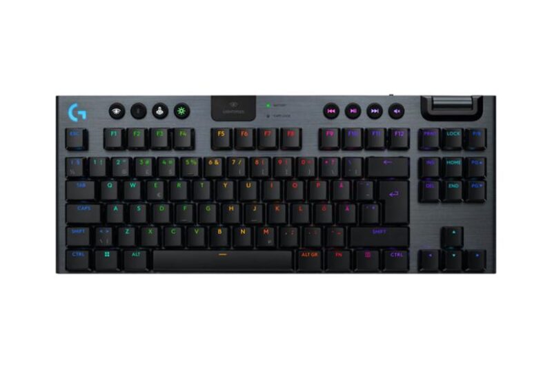 Logitech G G915 X - tastatur - gaming, LIGHTSPEED TKL - sort Indgangsudstyr