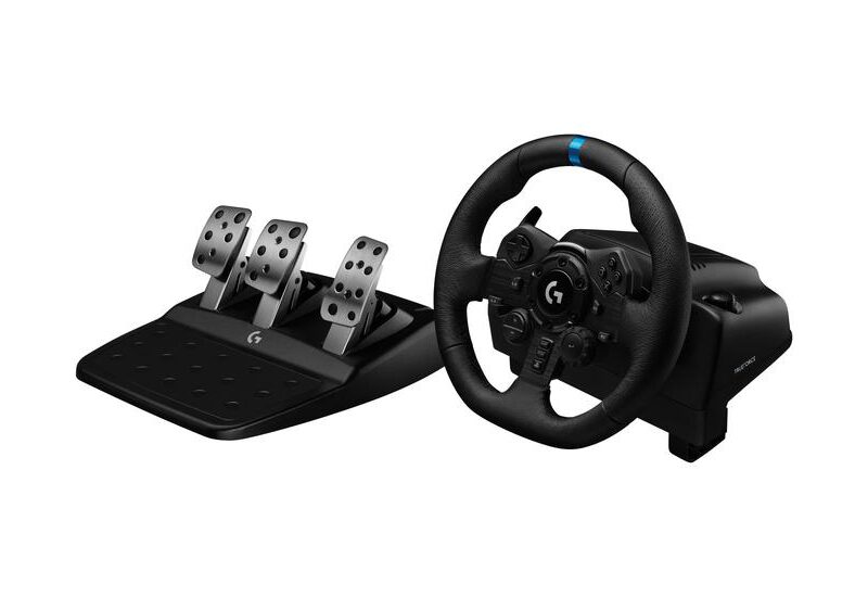 Logitech G G923 - sæt med rat, pedaler og håndtag til gearskifte - kablet