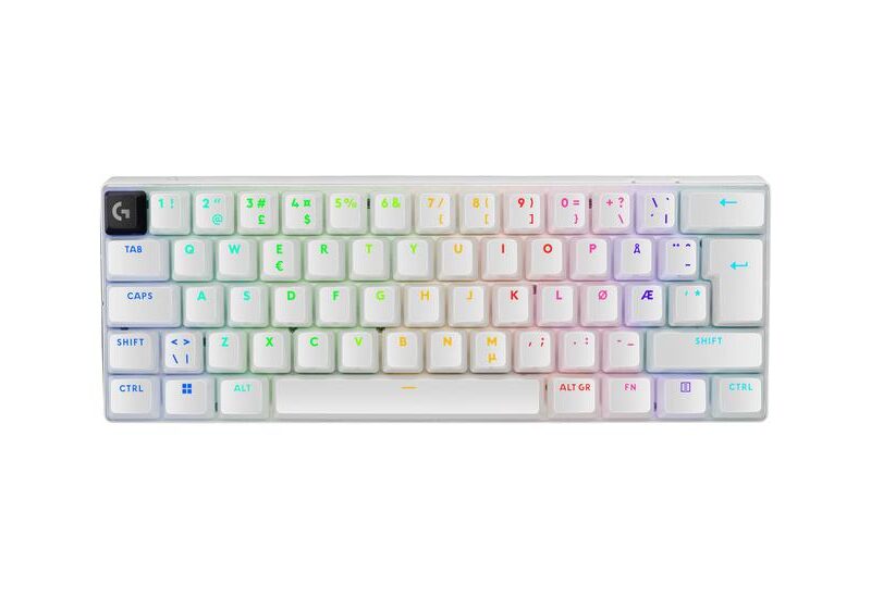 Logitech G PRO X 60 - tastatur - 60% TKL - QWERTY - Pan Nordic - hvid Indgangsudstyr