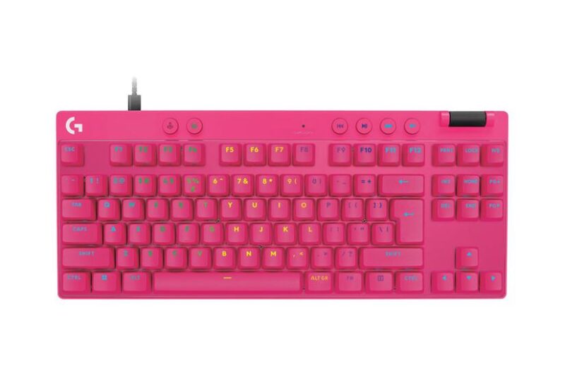 Logitech G PRO X RAPID - tastatur TKL - QWERTY - US International - pink Indgangsudstyr