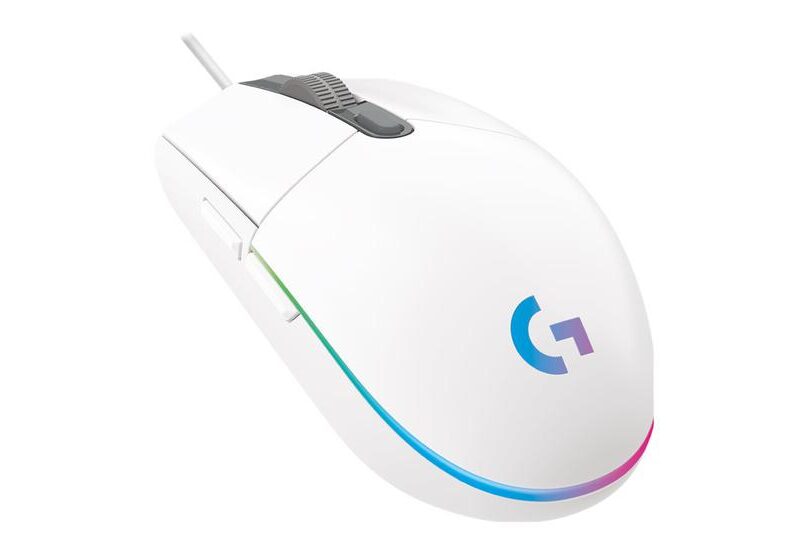 Logitech Gaming Mouse G102 LIGHTSYNC - mus - USB - hvid