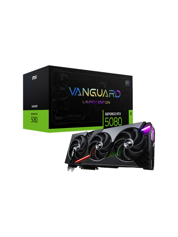 MSI GeForce RTX 5080 Vanguard SOC Launch Edition - 16GB GDDR7 RAM - Grafikkort