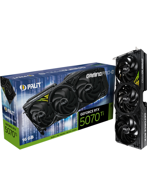 Palit GeForce RTX 5070 Ti GamingPro-S - 16GB GDDR7 RAM - Grafikkort