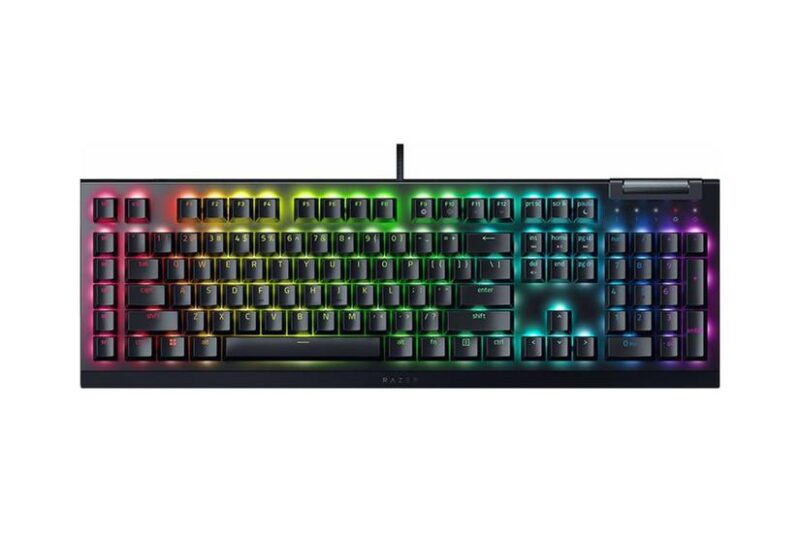 Razer BlackWidow V4 X - tastatur - med medierulle - QWERTY - USA Indgangsudstyr