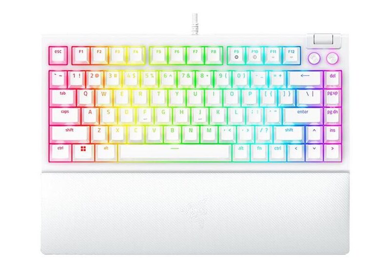 Razer BlackWidow V4 - tastatur - 75% - USA - hvid Indgangsudstyr