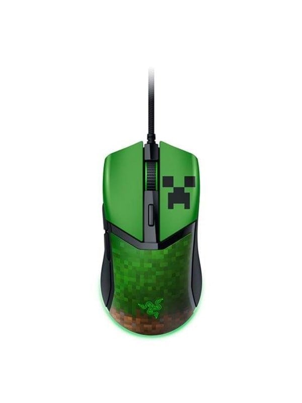 Razer Cobra - Minecraft Edition - Gaming Mus - Optisk - 6 knapper - Grøn
