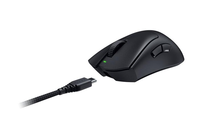 Razer DeathAdder V3 Pro - mus - blød berøring, 8000 Hz - USB - sort