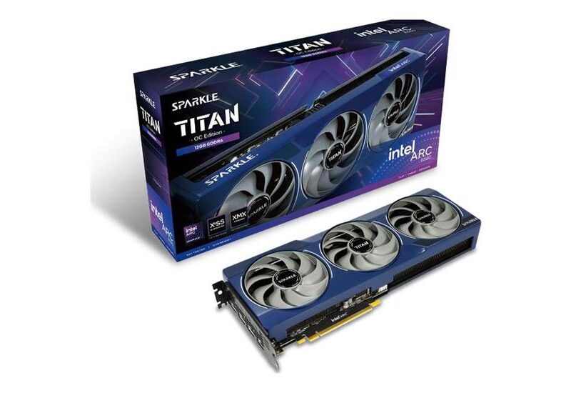 SPARKLE Intel Arc B580 TITAN OC Grafikkort - 12GB GDDR6 - Intel Arc B580 - PCI Express 4.0 x8