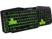 Tastatur Esperanza EGK201GUA Esperanza kablet gaming-tastatur ledet usb-stik grøn ua