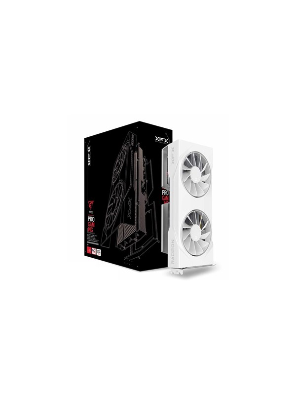 XFX Radeon RX 9060 XT Swift Dual Fan White - 8GB GDDR6 RAM - Grafikkort