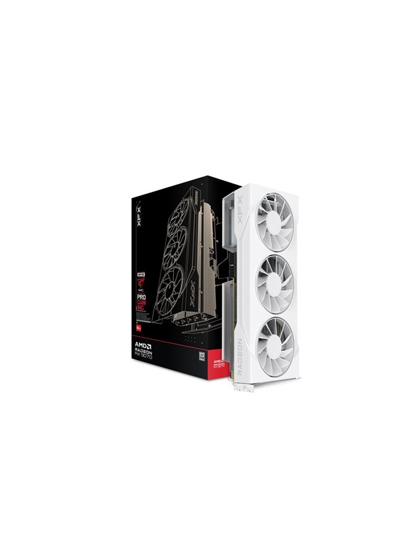 XFX Radeon RX 9070 Swift Triple 90mm Fan White - 16GB GDDR6 RAM - Grafikkort