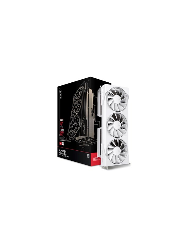 XFX Radeon RX 9070 XT Swift Triple Fan White - 16GB GDDR6 RAM - Grafikkort