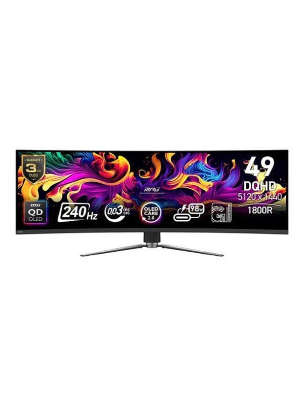 49" MSI MPG 491CQPXDE QD-OLED - OLED monitor - curved - 49" - HDR