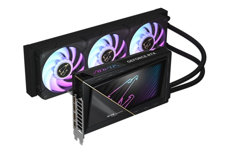 AORUS GeForce RTX 5080 XTREME WATERFORCE 16G Grafikkort - 16GB GDDR7 - NVIDIA RTX 5080 - PCI Express 5.0