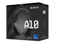 ASTRO Gaming A10 Gen 2 - Headset - fuld størrelse - kablet - 3,5 mm jackstik - sort