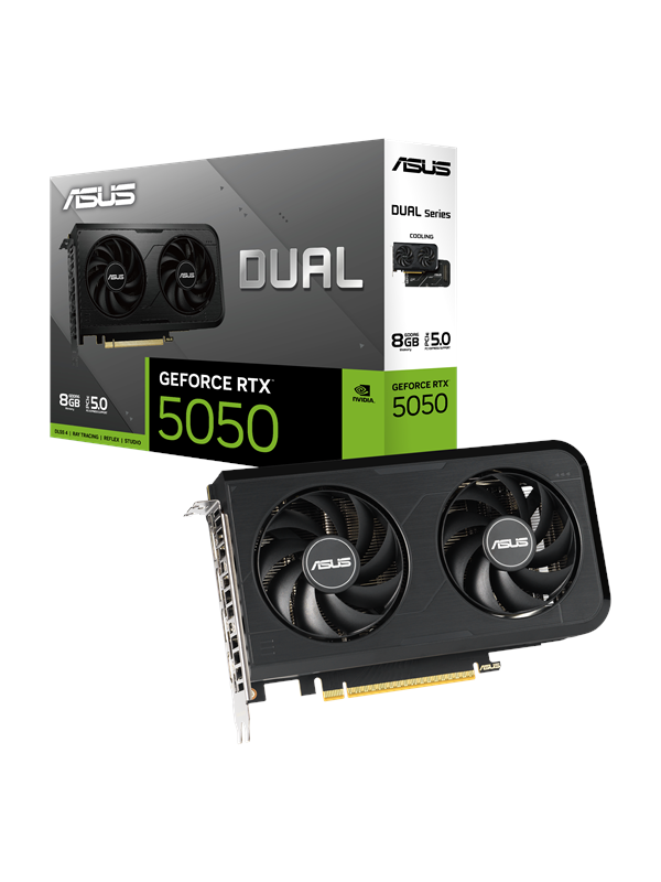 ASUS GeForce RTX 5050 DUAL - 8GB GDDR6 RAM - Grafikkort