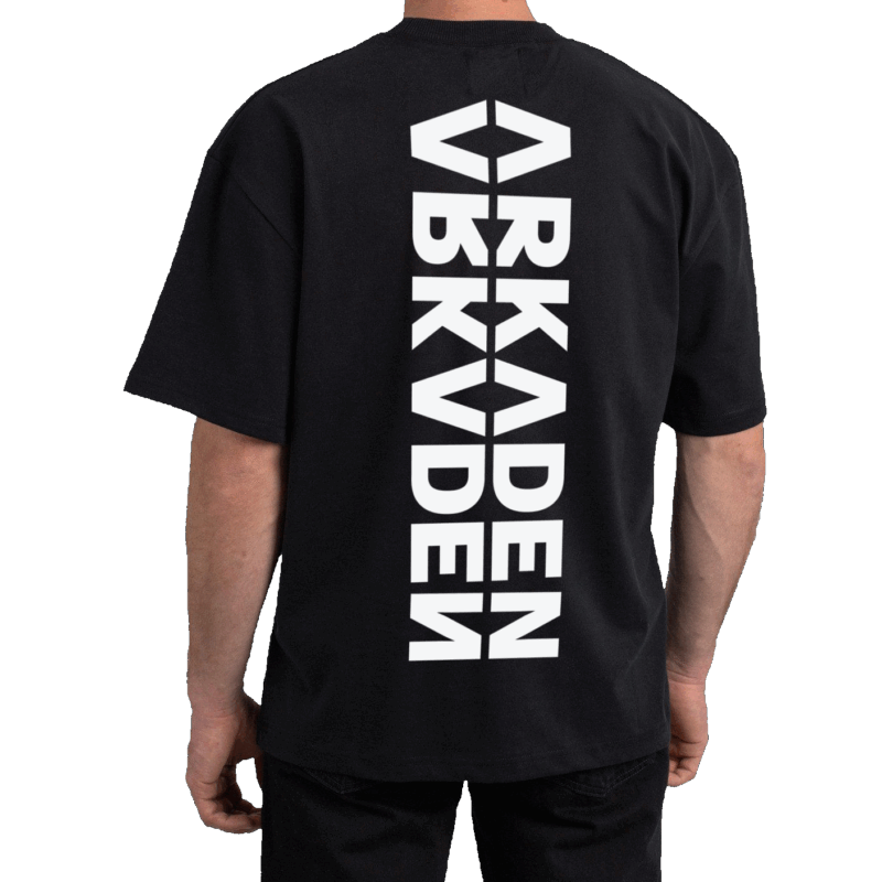 Arkaden Mirror Tee | Sort / 4-6