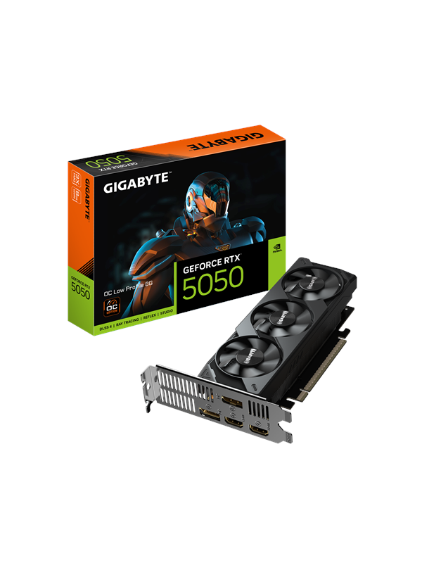 GIGABYTE GeForce RTX 5050 Low Profile OC - 8GB GDDR6 RAM - Grafikkort