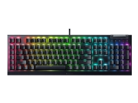 Razer BlackWidow V4 X - Tastatur - 100% - full size - med medierulle - backlit - USB - QWERTY - Nordisk - tastkontakt: Razer Green