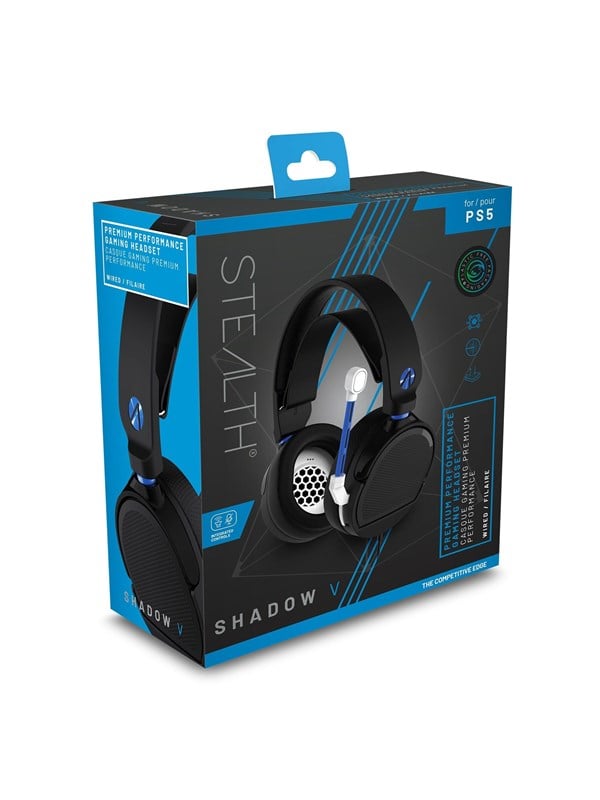 SONY DADC PS4/PS5 Stereo Gaming Headset - Shadow V Black - Wired Headset - Sony PlayStation 4