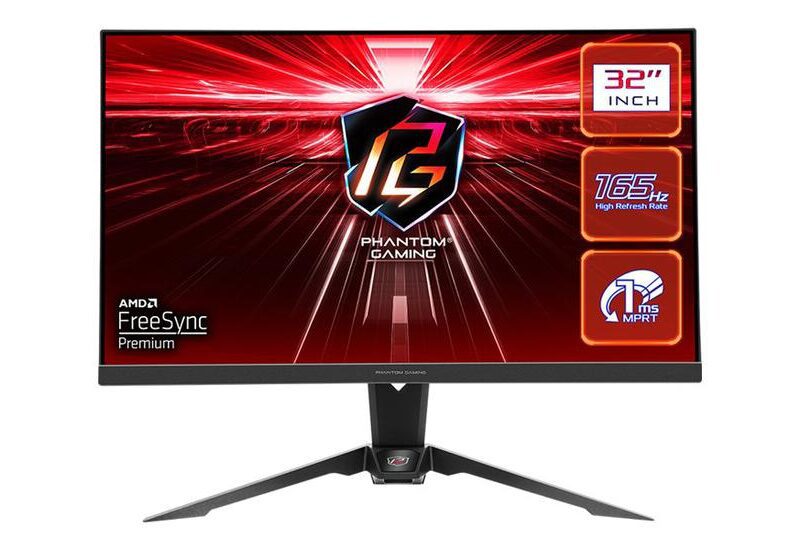 ASRock Phantom Gaming PG32QF2B skærm - LED baglys - 32" - AMD FreeSync Premium - VA - 1ms - QHD 2560x1440