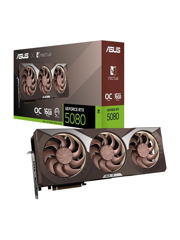 ASUS GeForce RTX 5080 Noctua OC - 16GB GDDR7 RAM - Grafikkort