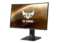 ASUS TUF Gaming VG27VQ - LED-skærm - gaming - kurvet - 27 - 1920 x 1080 Full HD (1080p) @ 165 Hz - VA - 400 cd/m² - 3000:1 - HDR10 - 1 ms - HDMI, DVI-D, DisplayPort - højtalere - sort