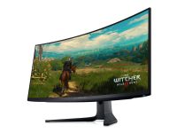 Alienware AW3423DWF - OLED-monitor - gaming - kurvet - 34.18 - 3440 x 1440 UWQHD @ 165 Hz - 1000 cd/m² - 1000000:1 - DisplayHDR 400 True Black - 0.1 ms - HDMI, 2xDisplayPort - Dark Side of the Moon - med 3 års Advanced Exchange Basic Warranty