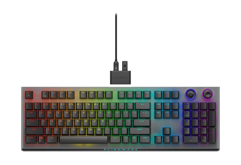 Alienware Tri-Mode AW920K - tastatur - QWERTY - USA - Dark Side of the Moon Indgangsudstyr