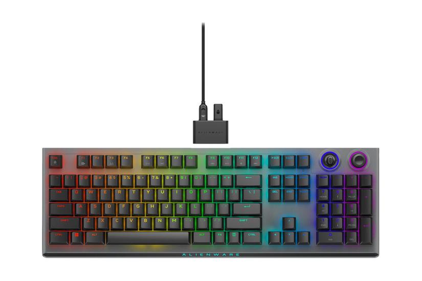 Alienware Tri-Mode AW920K - tastatur - QWERTY - USA - Dark Side of the Moon Indgangsudstyr