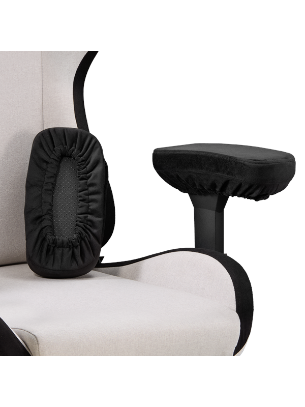 DUTZO Armlænspude sæt til gamingstole - Sort - Memory foam