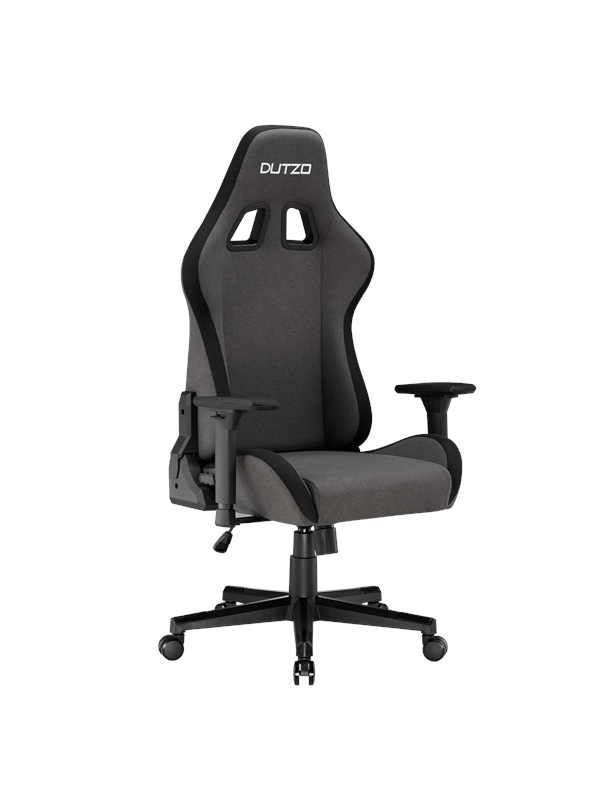 DUTZO E-SPORTS Gamer Stol - Mørkegrå - Stof - Op til 120 kg