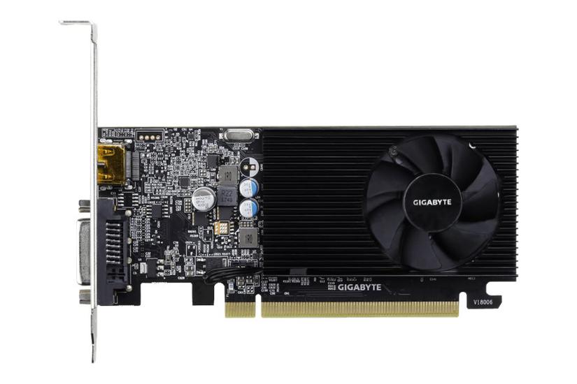 Gigabyte GT 1030 Low Profile D4 2G Grafikkort - lavprofil - 2GB DDR4 - NVIDIA GT 1030 - PCI Express 3.0
