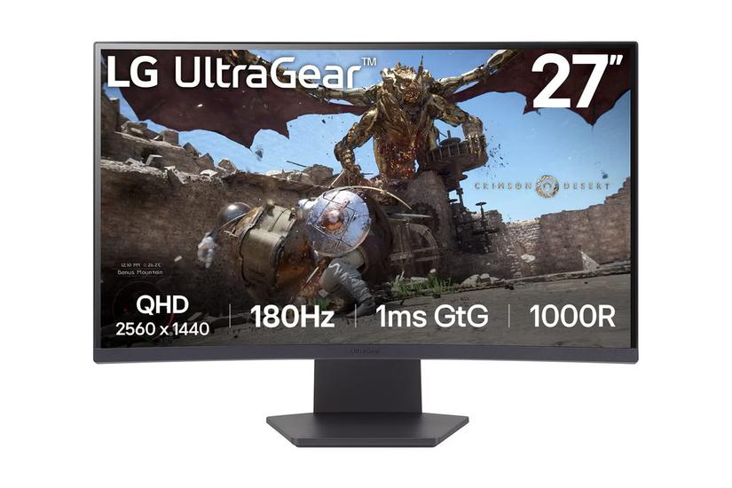 LG UltraGear 27GS60QX-B skærm - LED baglys - 27" - AMD FreeSync, VESA Adaptive-Sync - VA - 1ms - QHD 2560x1440 ved 180Hz