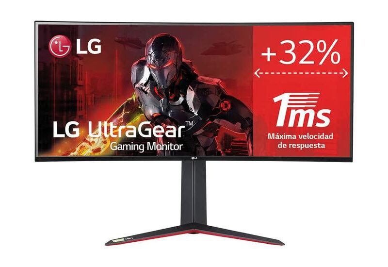 LG UltraGear 34GN850P-B skærm - Edge LED - 34" - NVIDIA G-SYNC, AMD FreeSync Premium - Nano IPS - 1ms - UWQHD 3440x1440 : 160Hz, DisplayPort: 144Hz, HDMI: 85Hz)