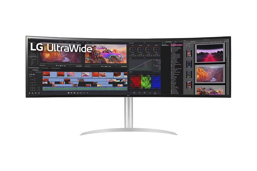 LG UltraWide 49BQ95C-W skærm - LED baglys - 49" - AMD FreeSync Premium Pro, NVIDIA G-SYNC Compatible - Nano IPS - 5ms - UltraWide Dual QHD 5120x1440 ved 144Hz