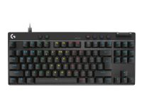 Logitech G PRO X RAPID - Tastatur - TKL - bagbelyst - USB - QWERTY - US International - tastkontakt: Linear - sort