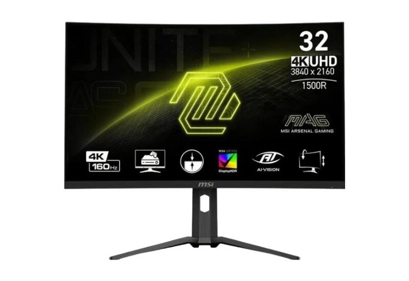 MSI MAG 321CUPDE - 31.5" - 4K - VA - Gaming Monitor - Curved - 16:9 HDMI/DP/USB-C - 160Hz - 1ms (MPRT)