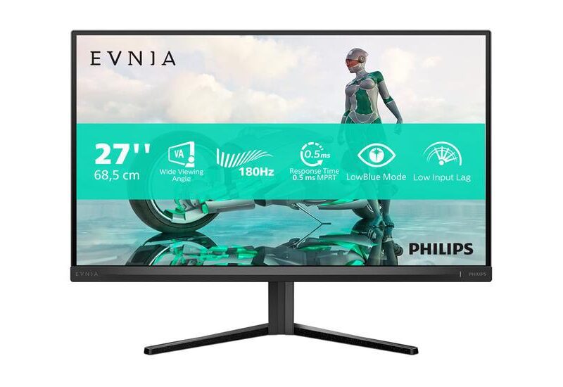 Philips Evnia 3000 27M2N3200S skærm - WLED - 27" - IPS - 0.5ms,1ms - Full HD 1920x1080 ved 180Hz